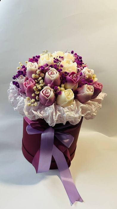 Букет з свічок з натурального соєвого воску ручна робота