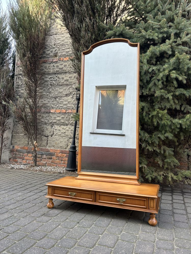 Stylowa Konsola Lustro Stojące Toaletka Komoda Lustro Na Stojaku