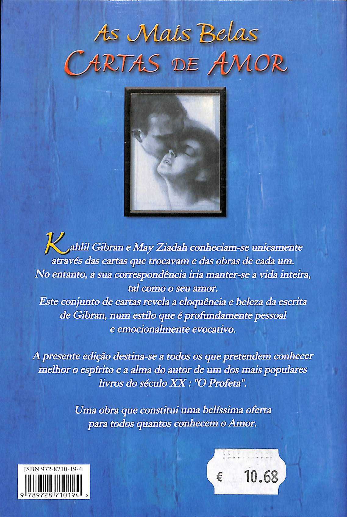 "As Mais Belas Cartas de Amor" de Kahlil Gibran [Novo]