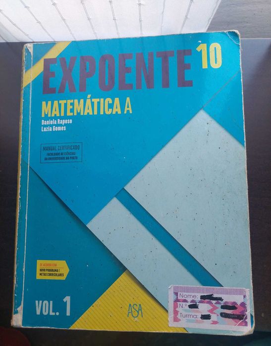 Manuais Expoente 10 Matemática A