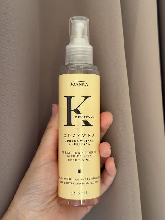 Joanna Hair Keratyna odżywka odbudowująca do włosów w sprayu 150ml.
