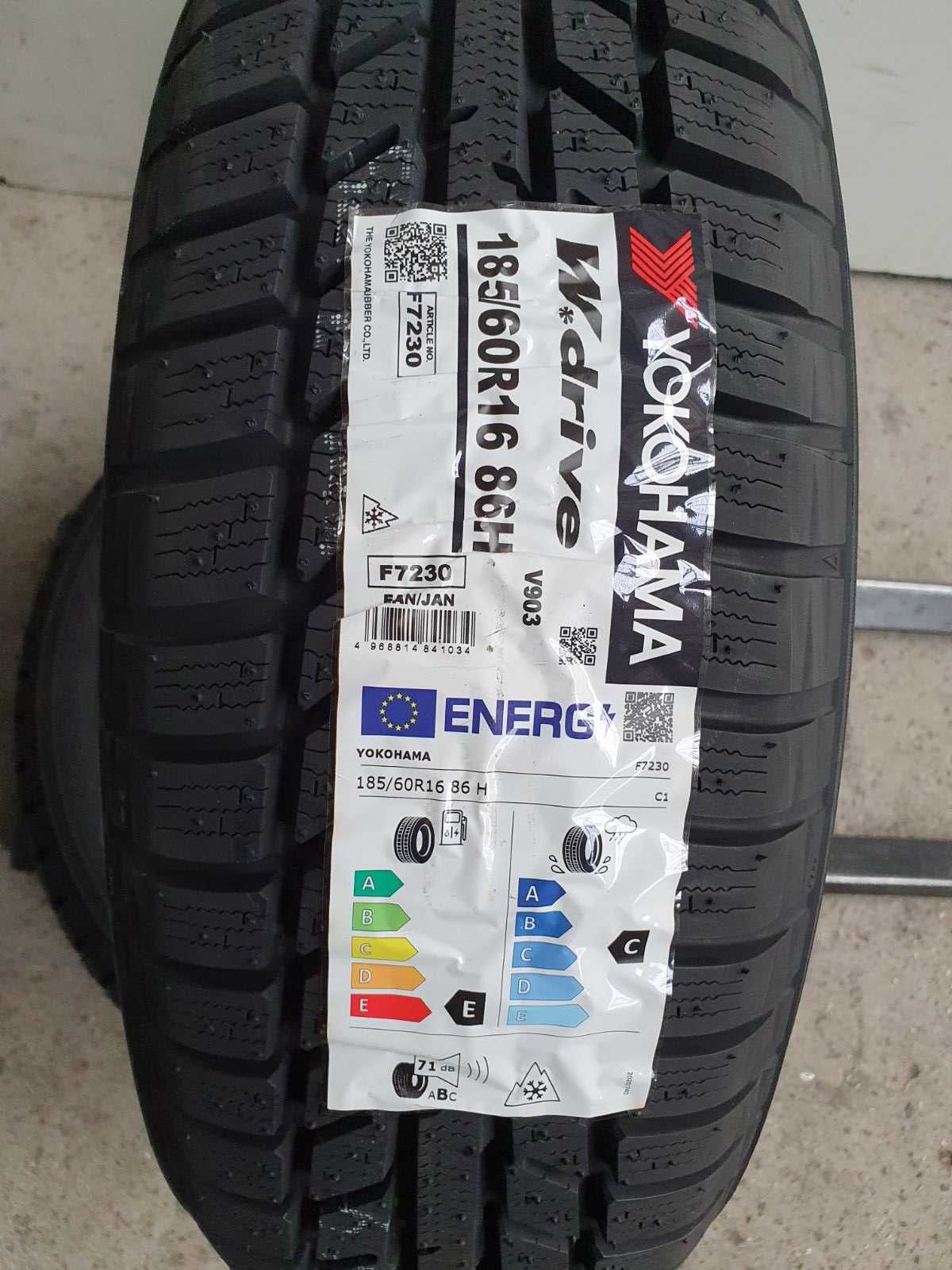 2x Yokohama W.Drive V903 185/60r16 Nowe