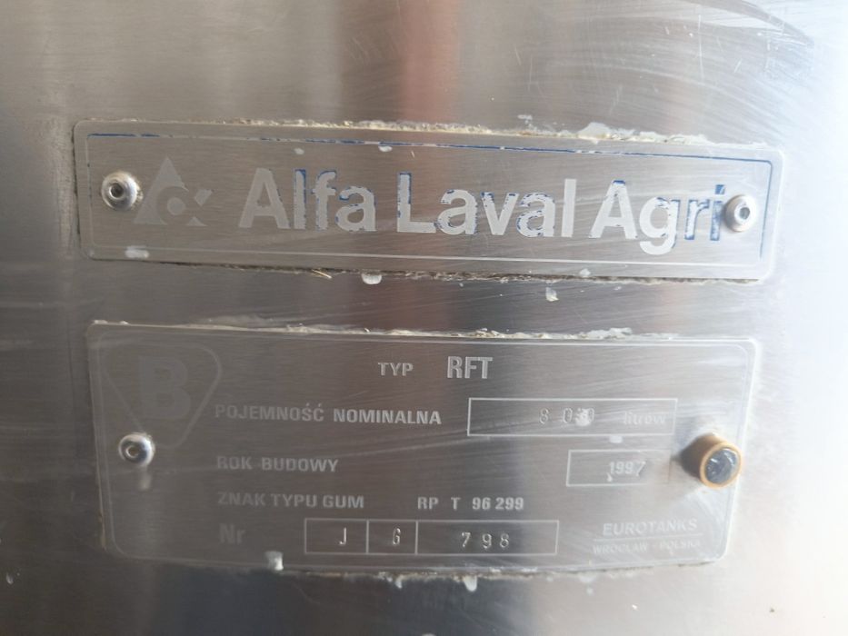 Zbiornik na mleko 800 l