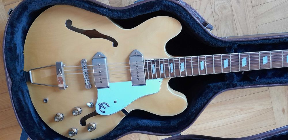 Epiphone Casino,gitara hollowbody,thinline,twardy futerał
