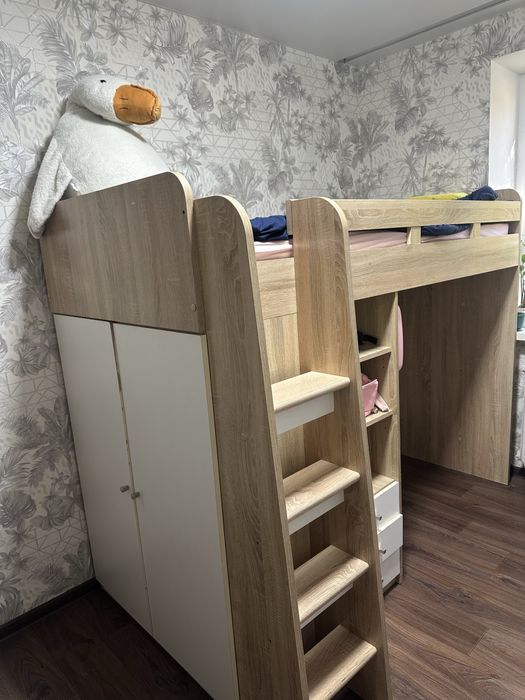 Кровать чердак с ордопедическим матрасом