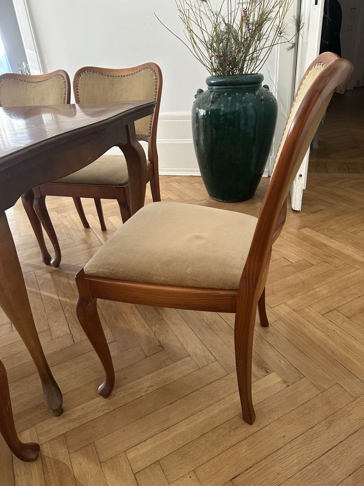 Komplet stol i 6 krzesel
