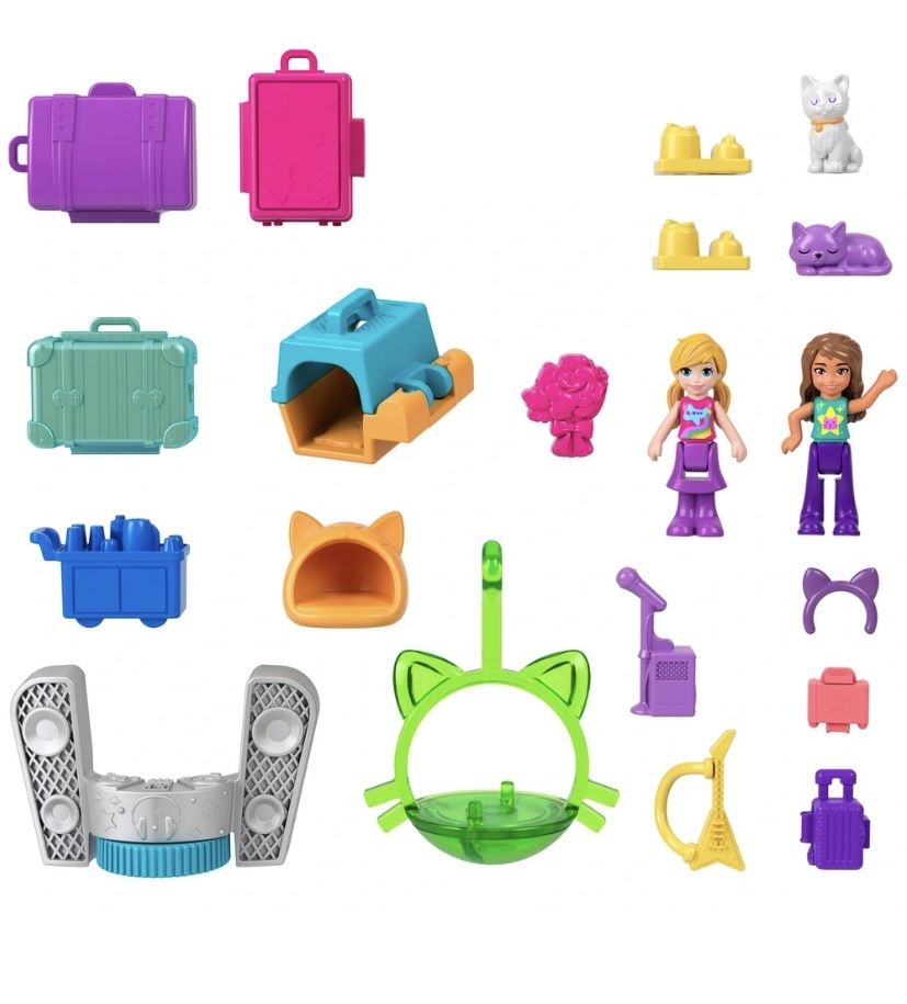 Polly Pocket kitty airways кошеня plane кітті літак mattel