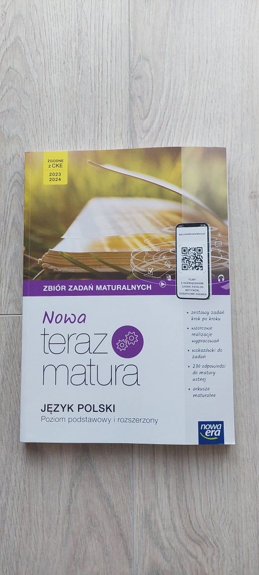 Nowa Teraz Matura zbiór zadań maturalnych j.polski poziom podst i roz