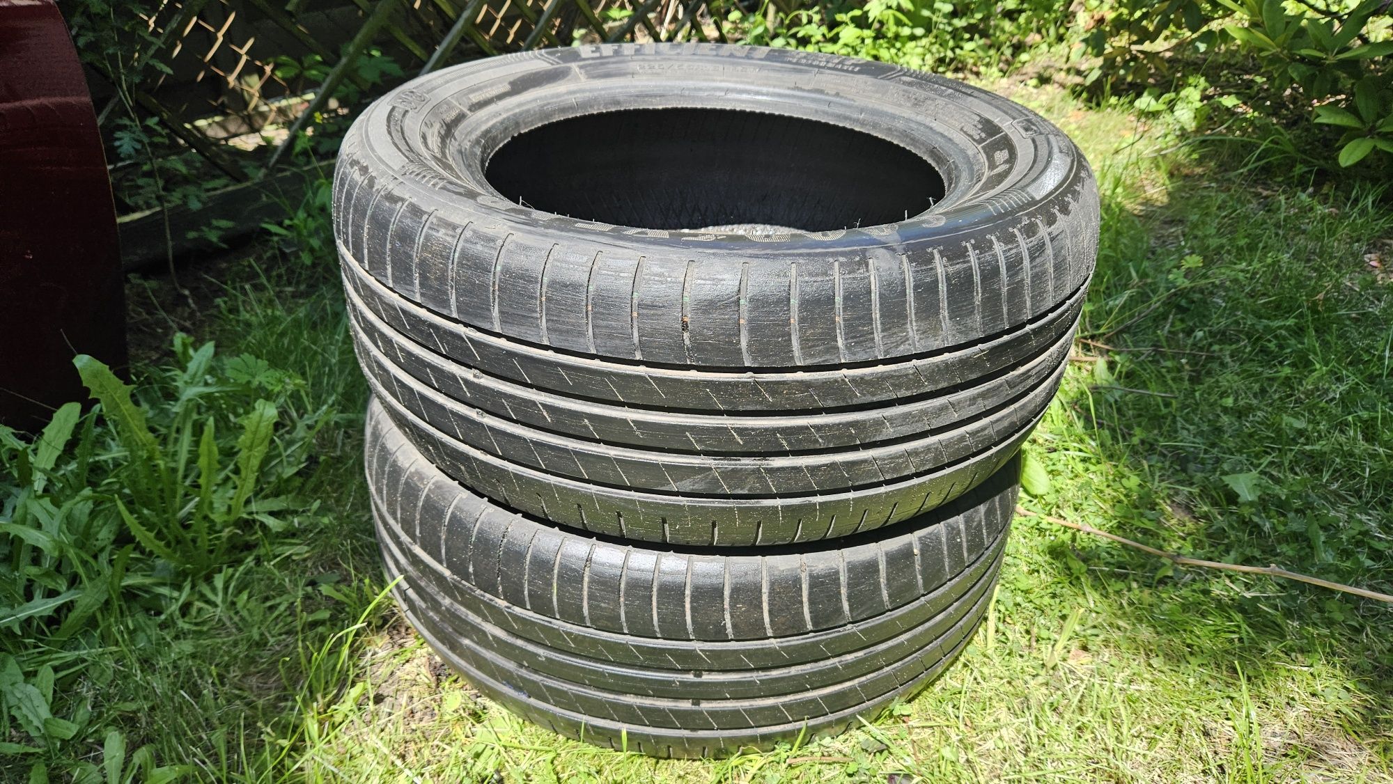 2x Opony Goodyear Efficient Grip 225/55R16 Bieżnik 5mm Stan BDB