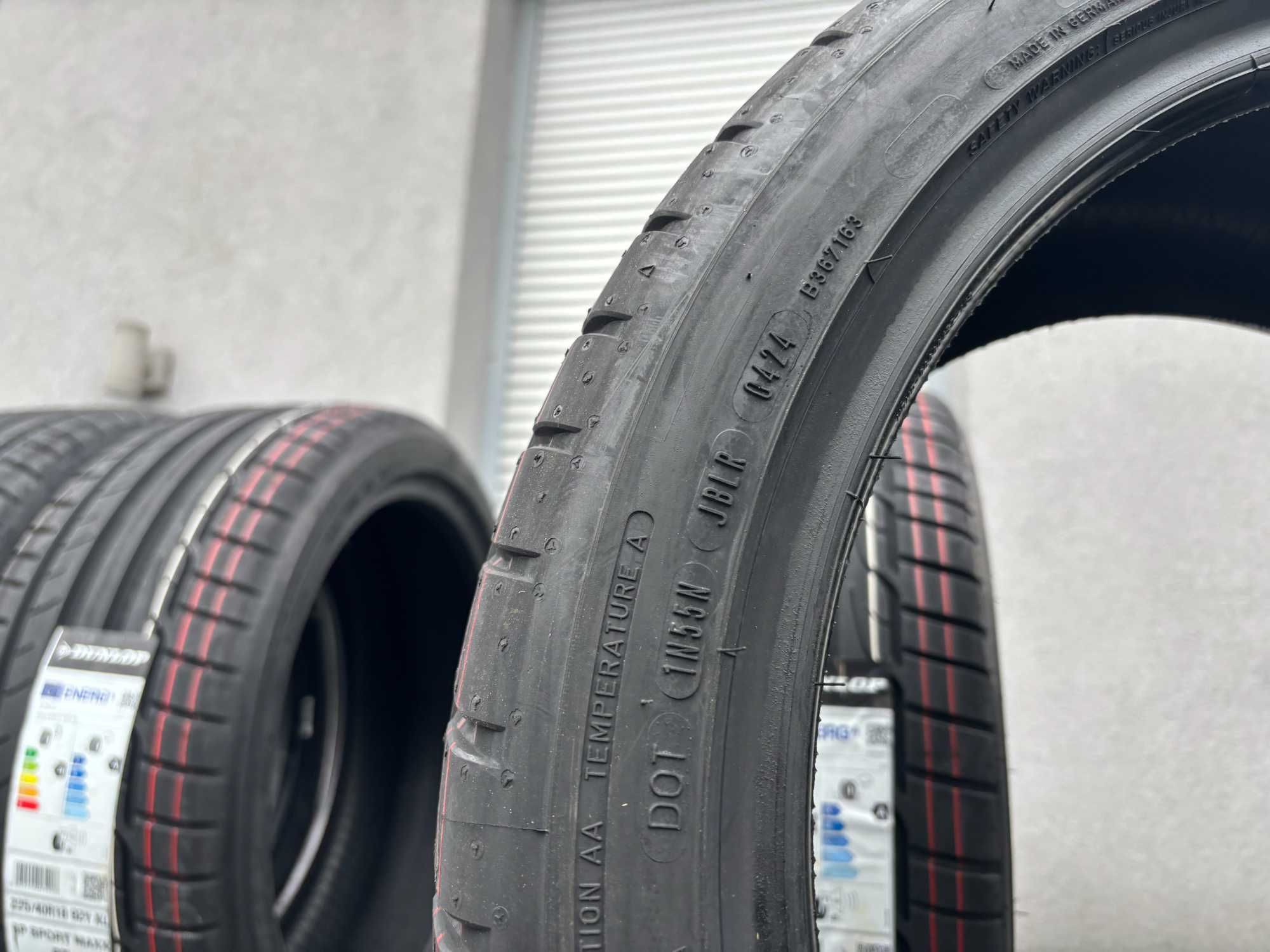 x4 letnie 225/40R18 Dunlop Sp SportmaxxRT Prod. 2024 rok! B,A,71db gwa