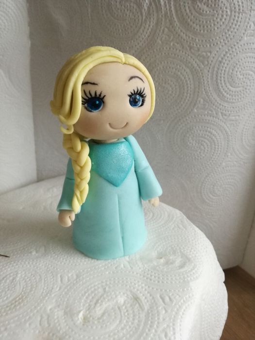 Ozdoba, dekoracja na tort Elsa