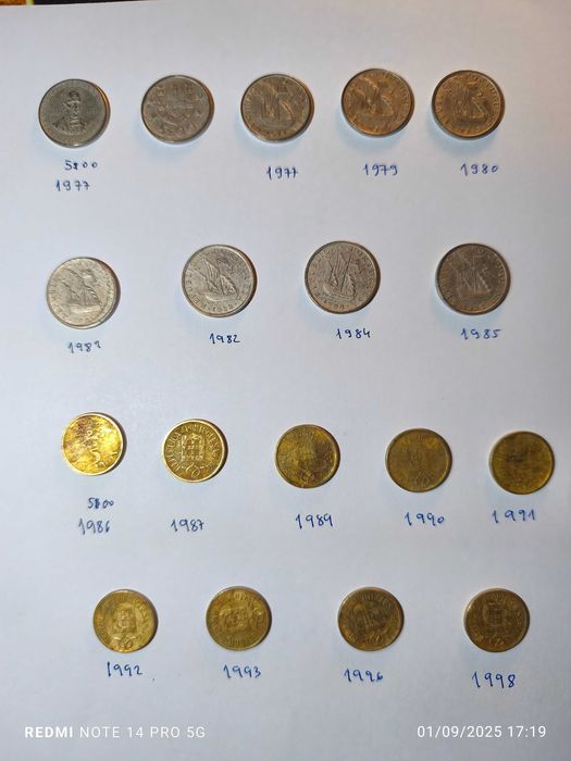 Coleção de moedas