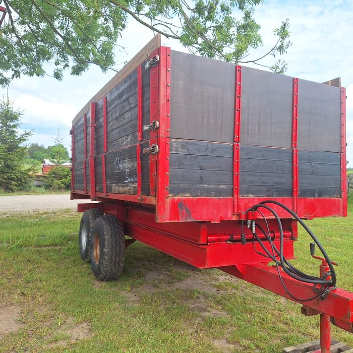 Przyczepa tandem 8 ton wysokiego wywrotu