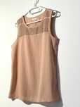 koszulka bluzka GAP top beż nude dżety XS 34 lejąca basic elegancka