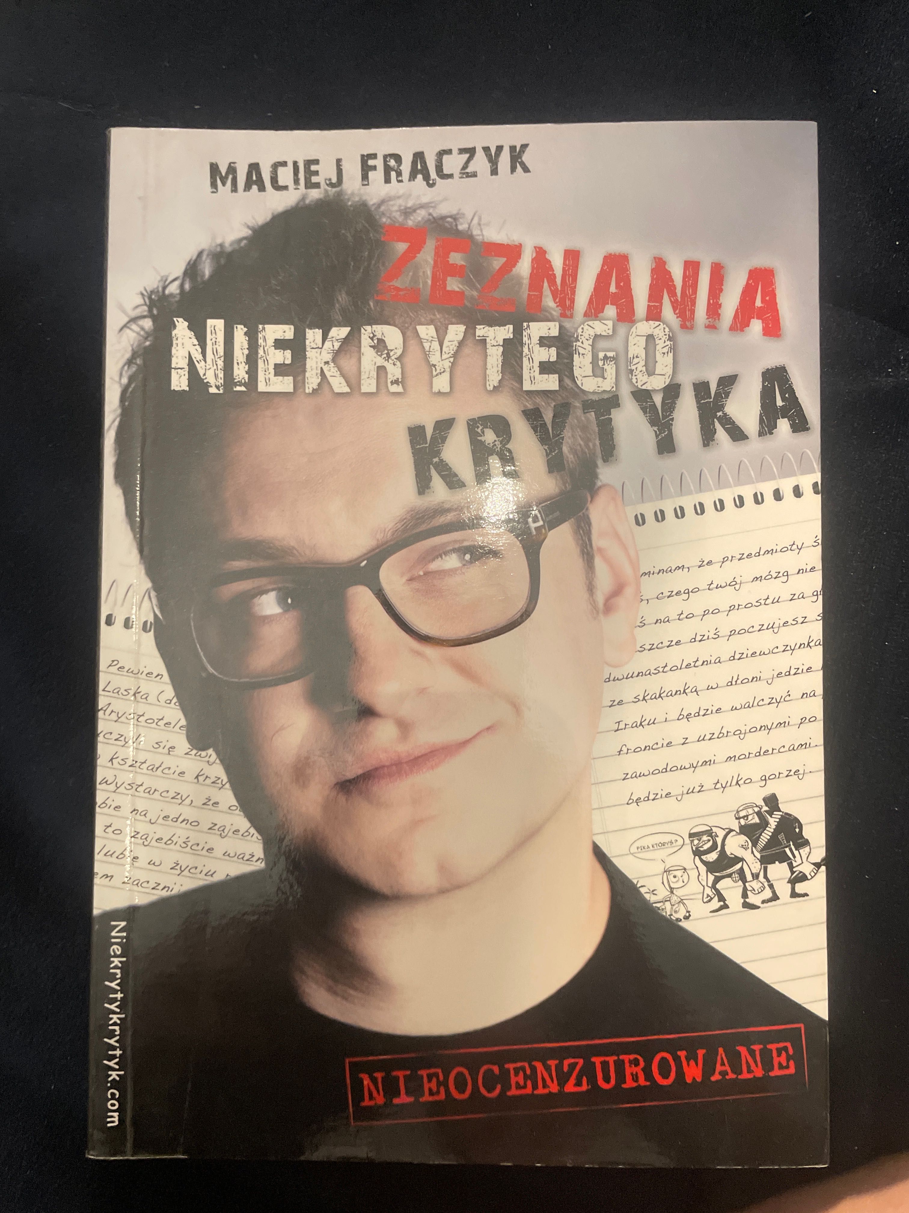 4 książki Maciej Frączyk Niekryty Krytyk
