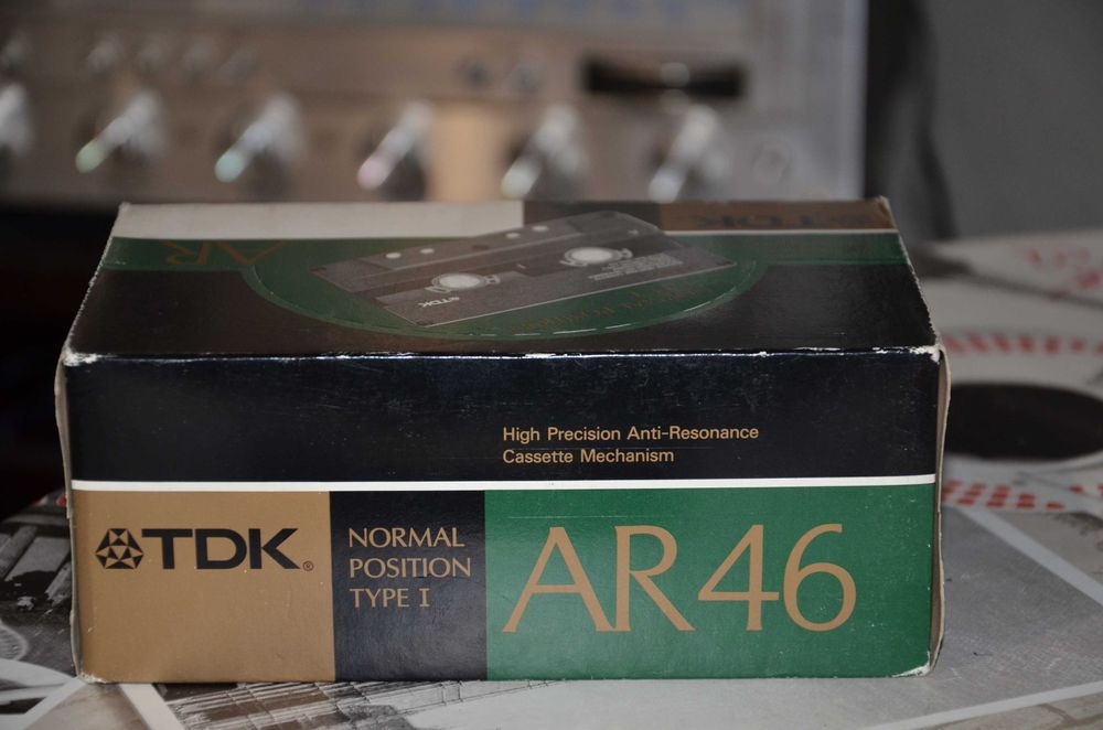 Запечатанная новая редкая аудиокассета TDK AR46 Made in Japan 1988