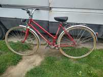 Stary rower retro Romet Gazela Pruszcz Gdański transport