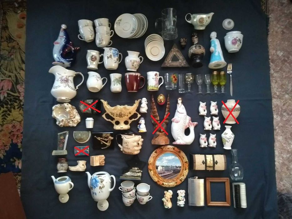 Посуда статуэтки фарфор керамика стекло Сувенир Декор СССР Антиквариат