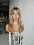 Peruka Natasza II ciepły średni i ciemny natyralny blond 3D odrost