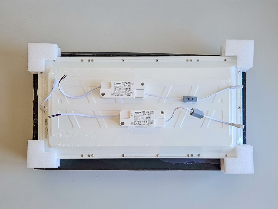 2x Painel LED CCT 24W 60×30cm com driver Philips Certadrive — NOVOS