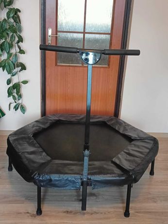 Trampolina fitness z uchwytem z rączką do skakania mocna SPORTPLUS 130