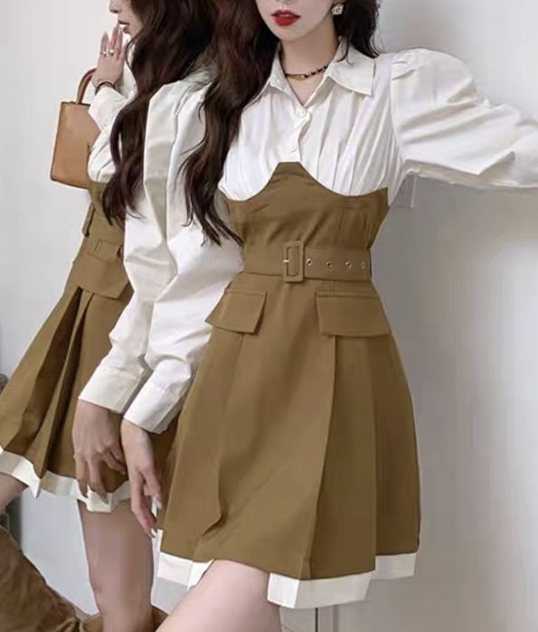 Сукня жіноча вершково коричнева