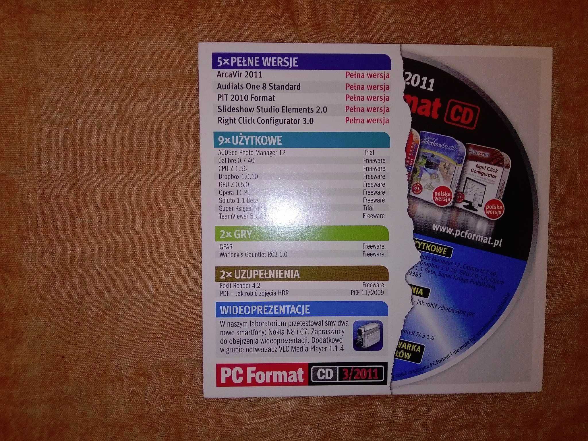 PC Format 3 2011 marzec (127) Gazeta + płyta CD Czasopismo