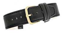 pasek do zegarka classic - skóra 22 mm 4999-22xxl-1z czarny
