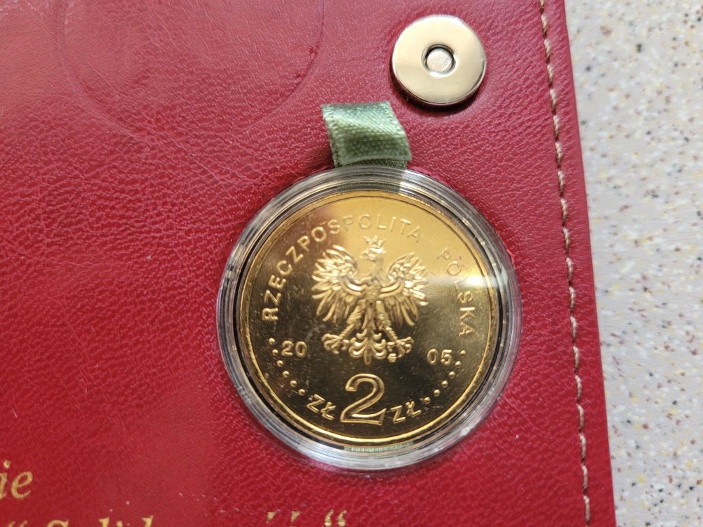 Polskie monety kolekcjonerskie 3x2 zł w etui 2005