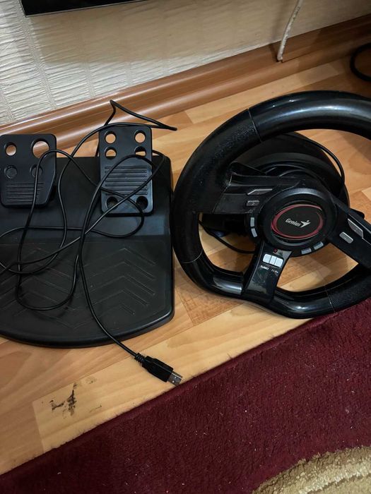 Ігровий руль з педалями для ПК/ноутбука USB