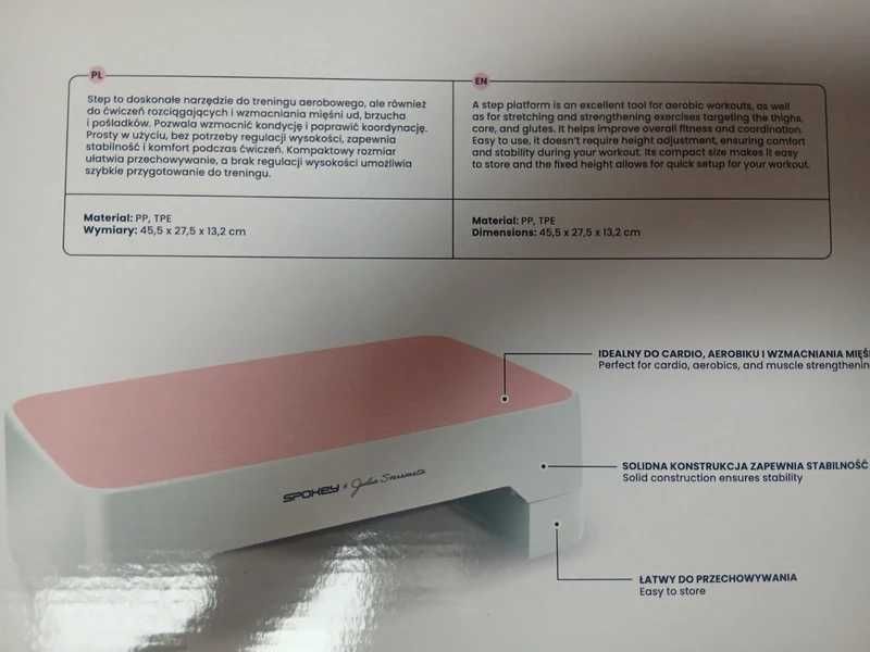 Step do ćwiczeń różowy