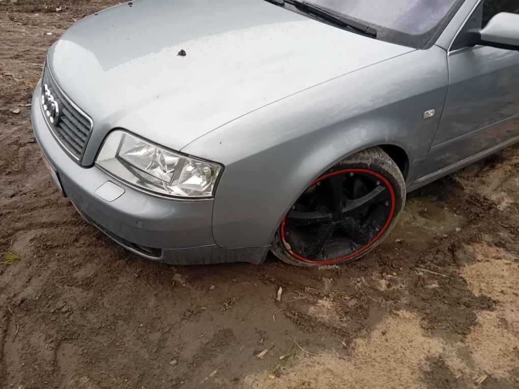 Audi a6 c5 Ly7r maska błotnik prawy lewy przód zderzak po lifcie lift