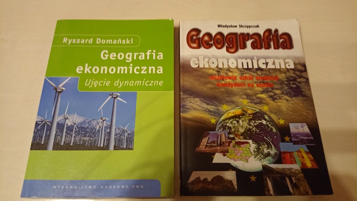 Geografia ekonomiczna 2szt Ryszard Domański oraz Władysław Skrzypczak