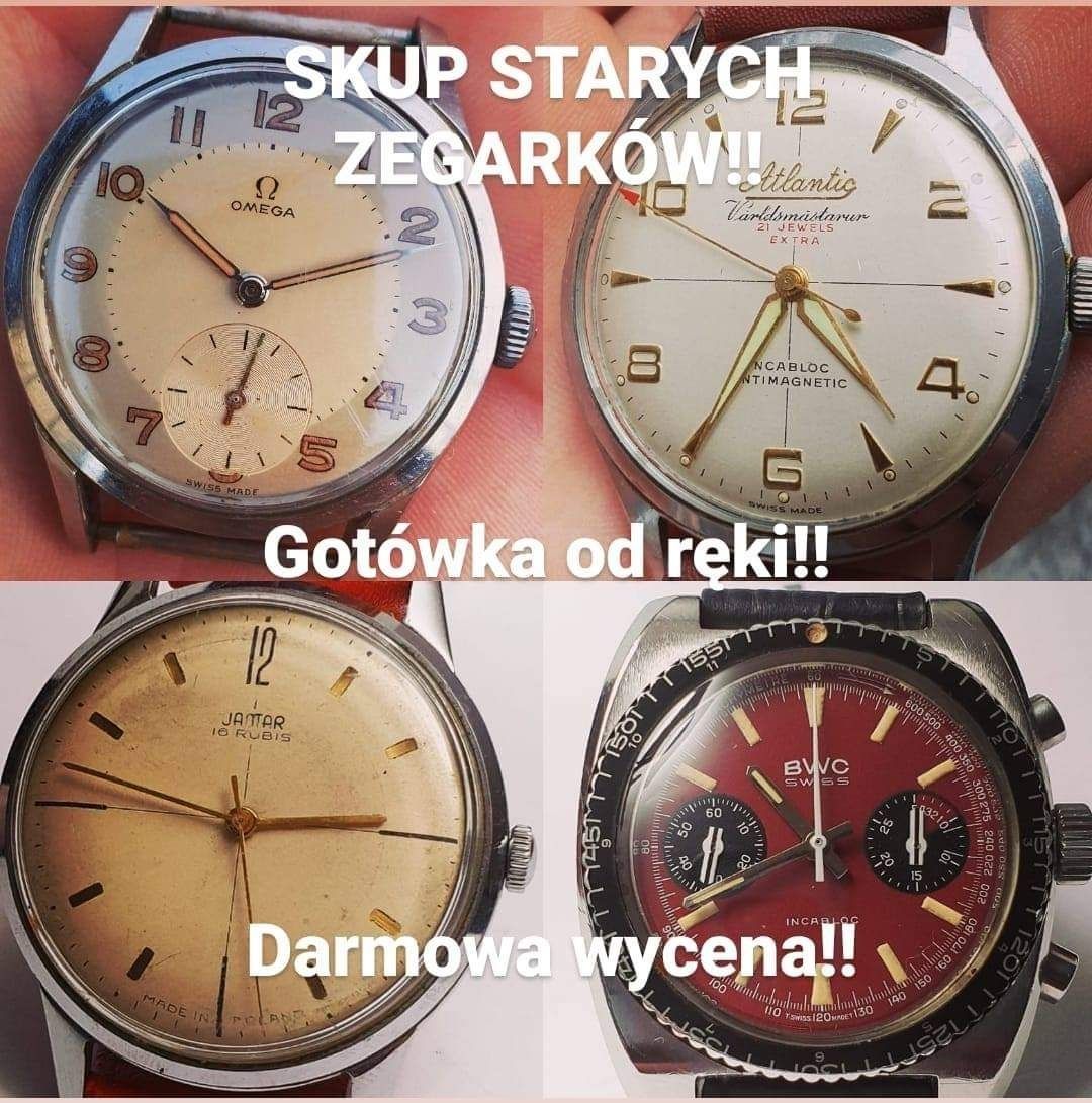 SKUP ZEGARKÓW OMEGA,ROLEX,IWC,Zenith,Longines,Doxa,Atlantic, I INNE !!