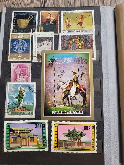 Znaczki pocztowe + klaser gratis