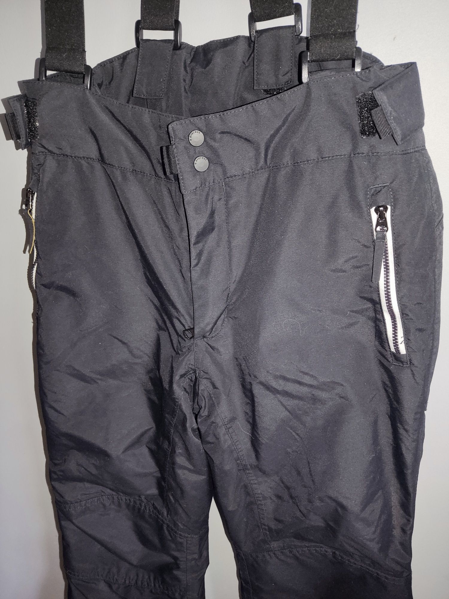 Everest spodnie narciarskie zimowe wodoodporne ocieplane szelki r.152