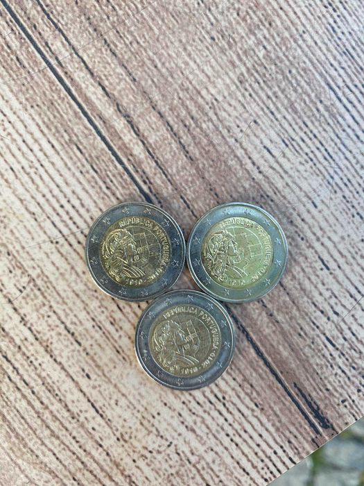 Moeda de 2€ republica portuguesa 100 anos