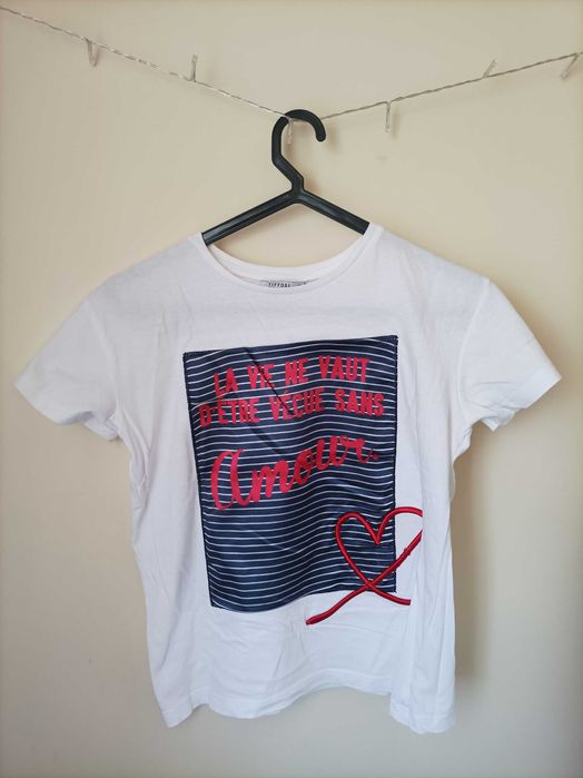 T-shirt branca estampada Tiffosi