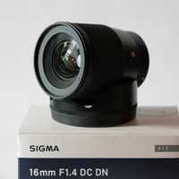 Sigma 16 mm Sony E DC DN 1.4