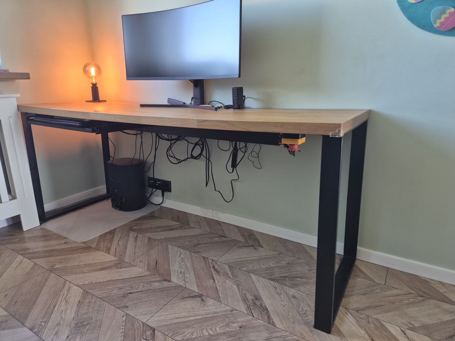 Duże biurko, proste biurko, biurko loft