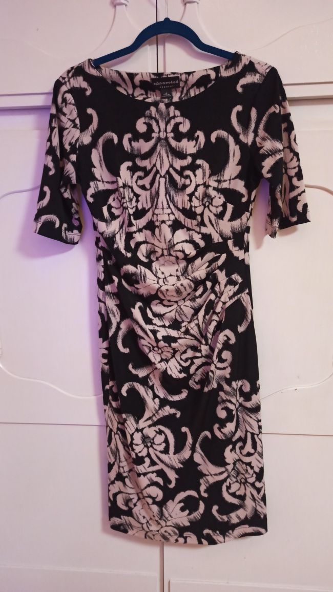 sukienka elegancka S ładna dla kobiet z brzuszkiem