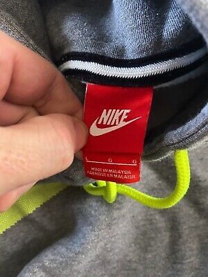 Толстовка Nike Gray Neon Lime