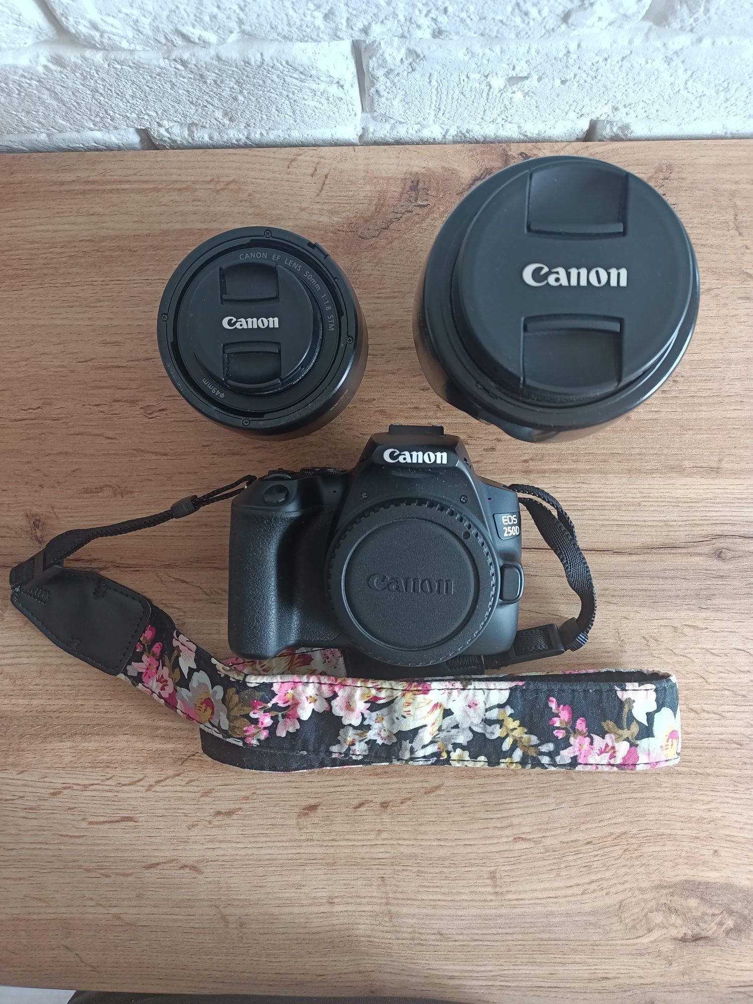 Lustrzanka Canon EOS 250D + obiektywy