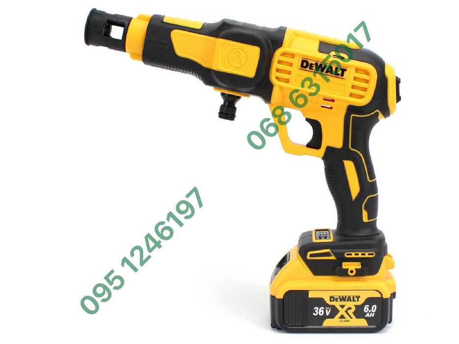 Аккумуляторная ручная мойка DeWalt DCPW550B 36V 6Ah давление 26 бар