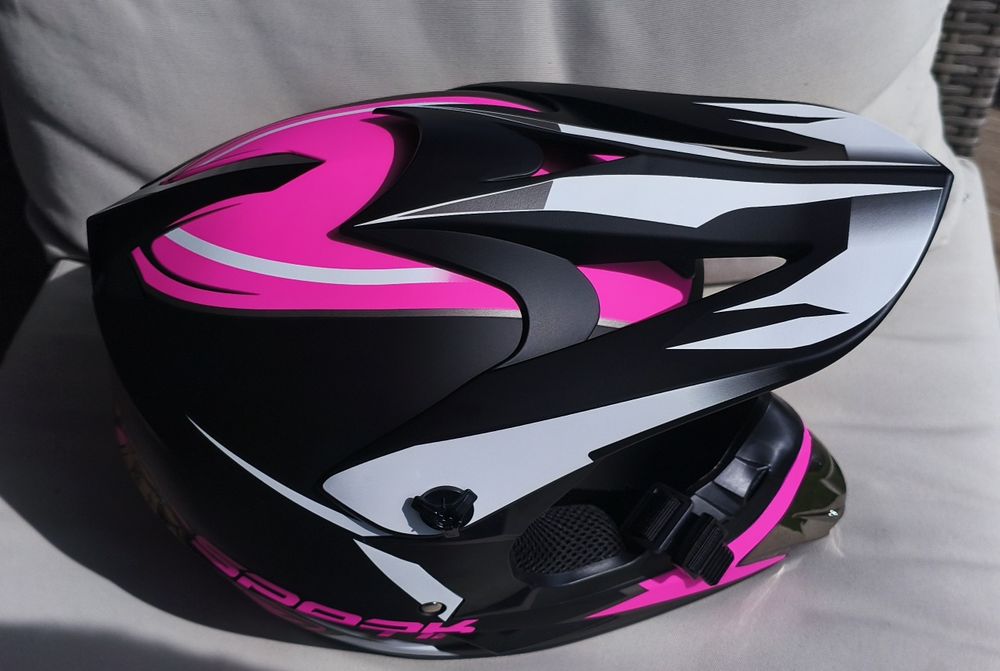 NOWY Kask cross okulary gogle na rower hulajnogę Uchoose rozmiar S