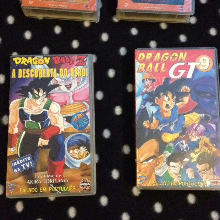 6 cassetes video(vhs),filmes/séries do Dragon Ball Z e GT- bom estado