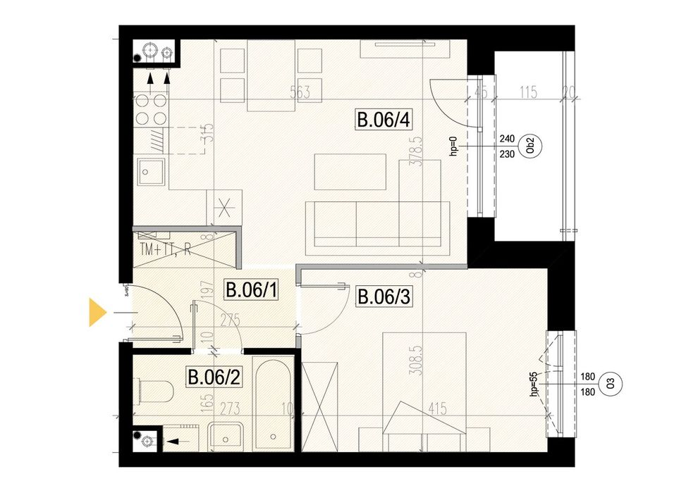 Mieszkanie B6, 41,35 m2, komfort blisko Rzeszowa!