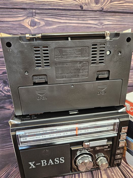 Радіо радіоприймач rx 381 з фонариком usb  радио аккумуляторі