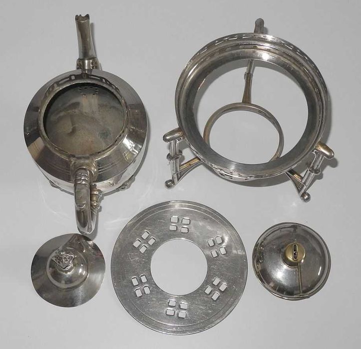 Zabytkowy imbryk - czajniczek do parzenia herbaty PODGRZEWACZ