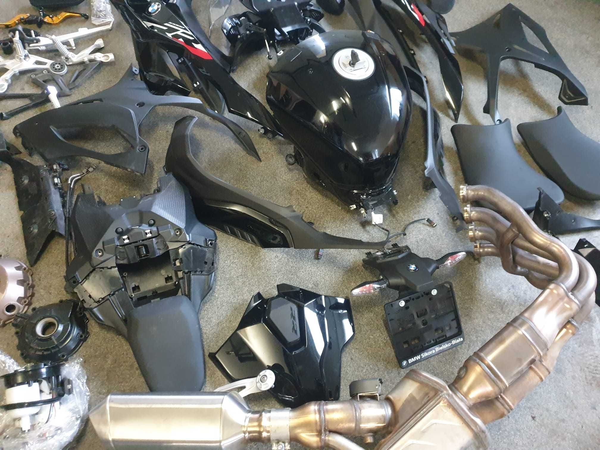 BMW S1000RR K67 Owiewki Bok Set Drogowy Lampa Stelaż Felgi Set CZĘŚCI